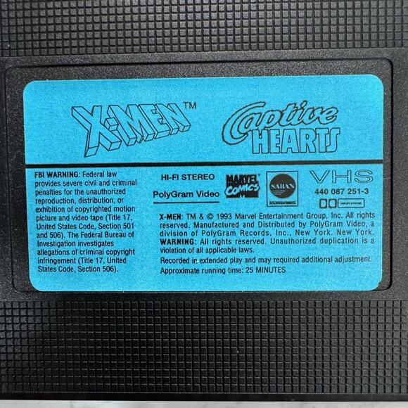 Vintage X-Men VHS Lot of 3 1993 Volumes 3, 4, & 5 Marvel Comics - Picture 8 of 15